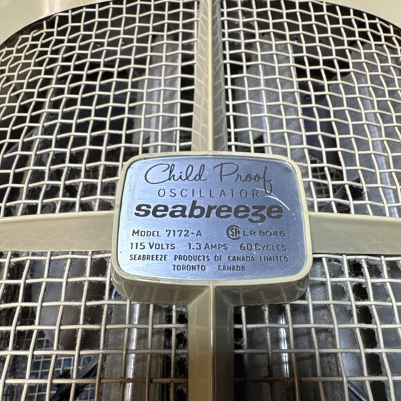 Vintage SEABREEZE Child Proof Fan - Picture 3 of 14